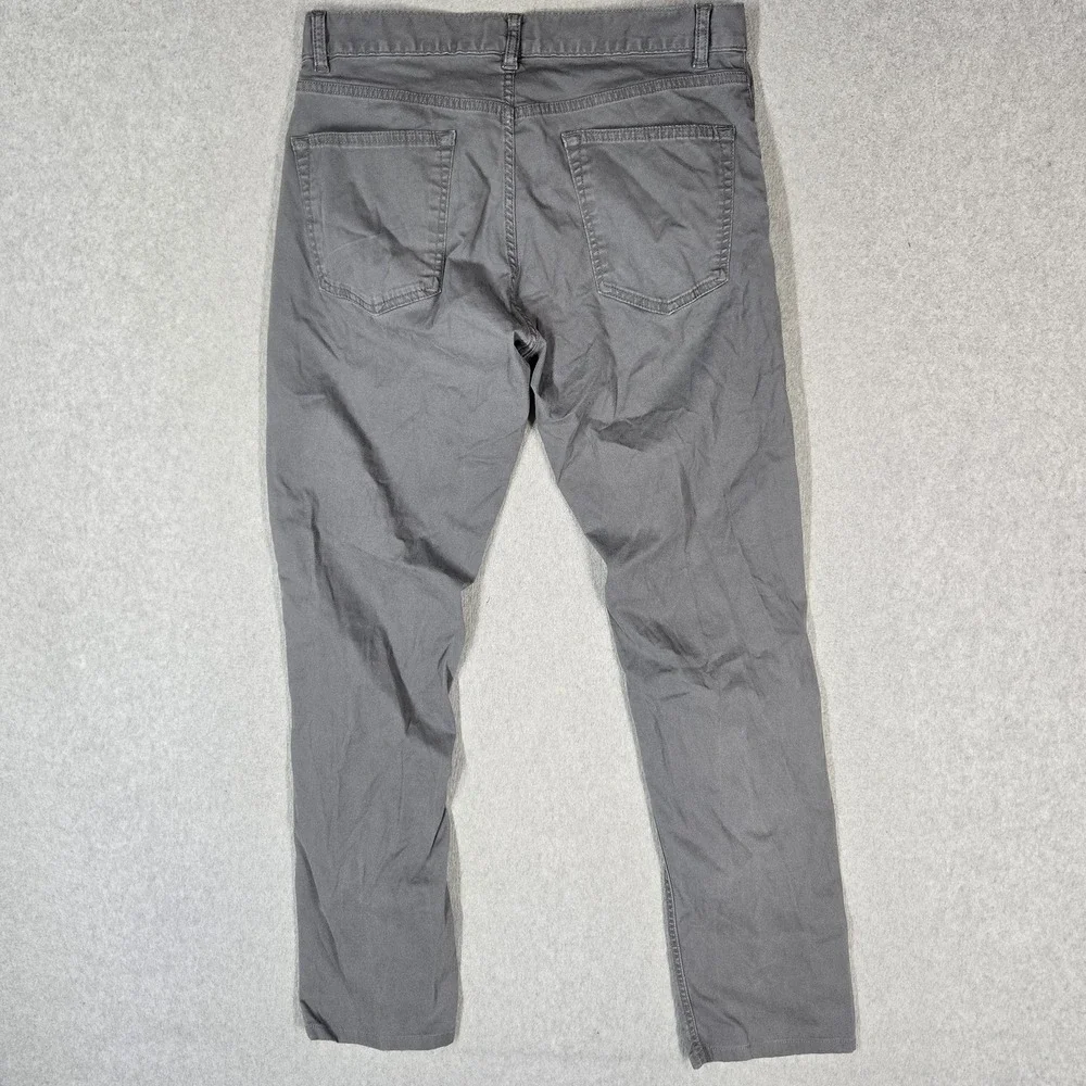Theory Men Pants 31 Gray Chino Twill Zipper 29